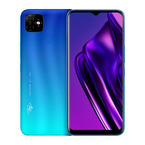 Itel P36 Pro LTE 6.5" HD+ Screen, 1GB RAM + 16GB ROM, Android 9 Pie, 5000mAh Battery, 8MP + 8MP Camera, Fingerprint + Face ID - Blue