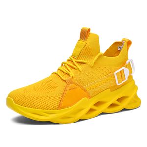 Mens Sneakers Casual Sports Shoes-Yellow
