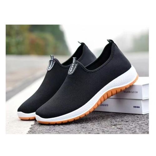Men Low Top Casual Slip On Sneakers Shoes - BT66 - Black