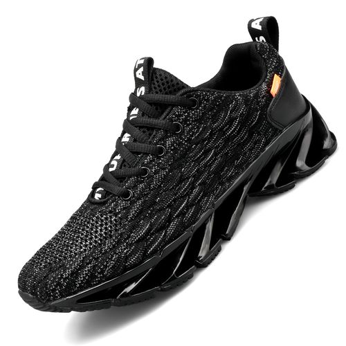 Big Size Mens Running Sneakers Sports Shoes-Black