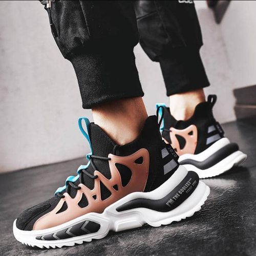 Low-Top Lace-Up Sneakers - Multicolour