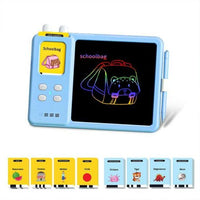 Talking flash card and writing tablet