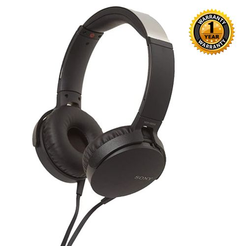 Sony MDR-XB550 AP Wired Extra Bass On-Ear Headset - Black