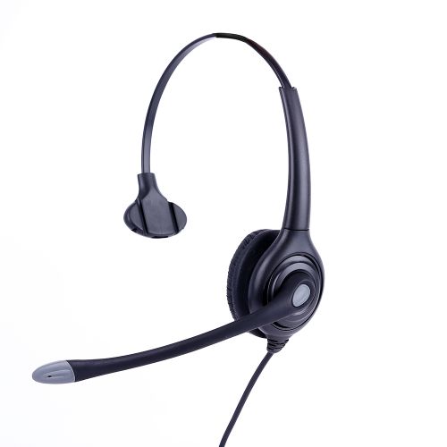 USB QD Connector &amp; Noise Cancelling Microphone Headset - Black