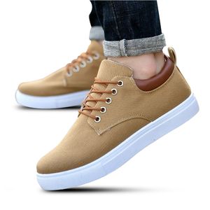 Fashion Low Top Lace Up Sneakers - Khaki Brown