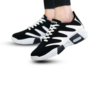 Lace Up Low-Top Sneakers - White/Black