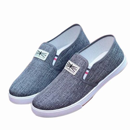 Slip-on Canvas Sneakers- Grey