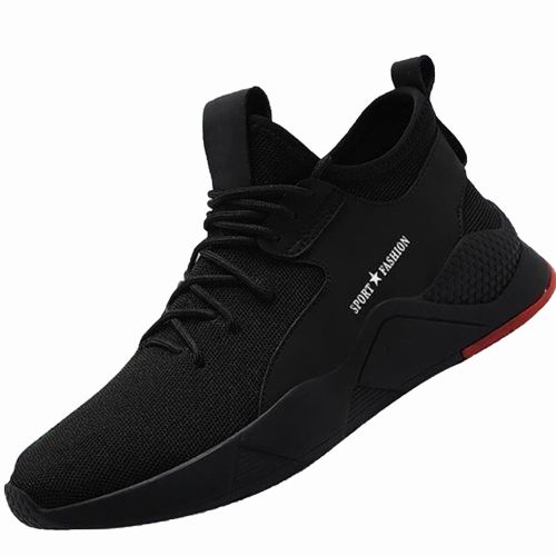 Low-To Lace Up Sneakers - Black