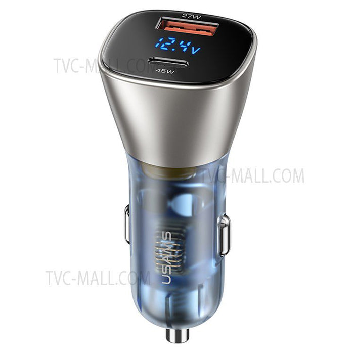 Dual Port Digital Display Fast Charging Car Charger