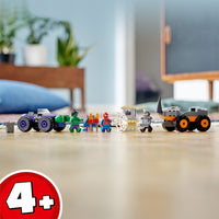LEGO® Hulk vs. Rhino Truck Showdown
