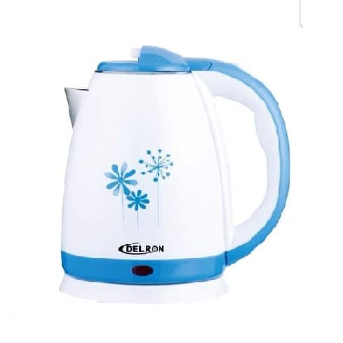Delron DK-002 White Flower Electric Kettle – 1.8 Litres