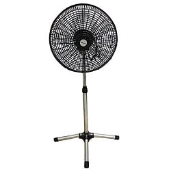 Delron 18 Inch Cross Base Basket Type Standing Fan (18SB) – Black