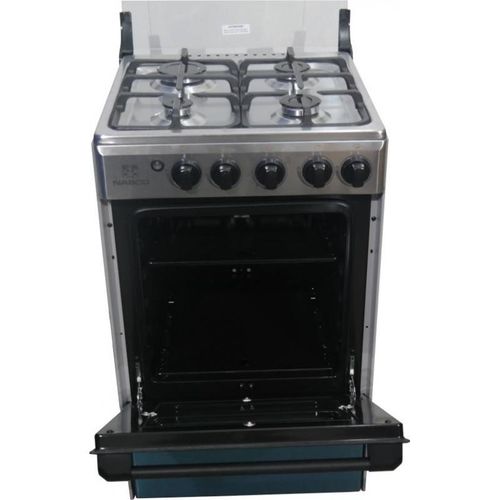 QUALITY NASCO 4 BURNER GAS COOKER WITH GRILL