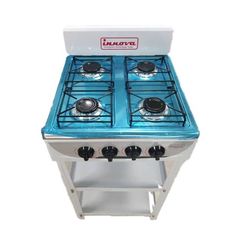 Innova I - 4 - E Gas Stove with Stand - 4 Burner White
