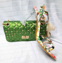 Ladies Floral Open Toe Pump Heel Sandals With Cluche
