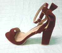Ankle Strap Sandals Heel with side bag