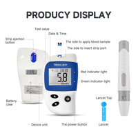 Sinocare Safe Accu 2 Blood Sugar Monitor with Advanced Technology
