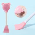 2-in-1 Face Mask Applicator - Silicone Mask Brush & Spatula for Easy Facial Mask Application