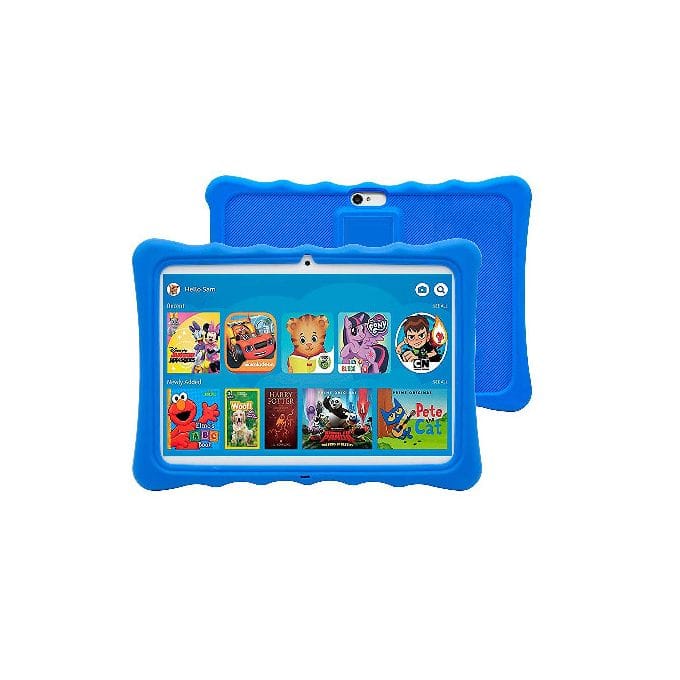 Bebe Kids Dual SIM Tablet - 16GB HDD - 1GB RAM - 10.1" - Blue + Free Cover