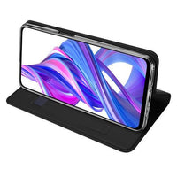 Huawei Y9s Leather Case With Card Slot - Black