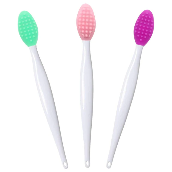 Silicone Lip Scrub Brush - Double-Sided Lip Exfoliator & Massager