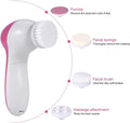 5-in-1 Electric Facial Cleansing Brush - Deep Cleansing, Exfoliation & Massage Tool
