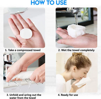 Compressed Towel - Portable Disposable & Reusable Travel Towel for Face, Baby, Camping & Hygiene