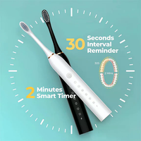 Electric Toothbrush - 6 Modes, 4 Brush Heads, USB Rechargeable, For Adults & Kids