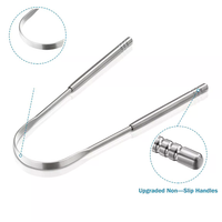 Tongue Scraper Set (3pcs) - Stainless Steel Tongue Cleaner for Fresh Breath & Oral Hygiene