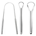 Tongue Scraper Set (3pcs) - Stainless Steel Tongue Cleaner for Fresh Breath & Oral Hygiene