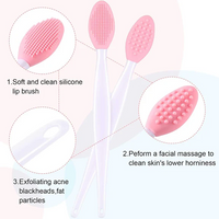 Silicone Lip Scrub Brush - Double-Sided Lip Exfoliator & Massager