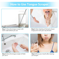 Tongue Scraper Set (3pcs) - Stainless Steel Tongue Cleaner for Fresh Breath & Oral Hygiene