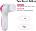 5-in-1 Electric Facial Cleansing Brush - Deep Cleansing, Exfoliation & Massage Tool