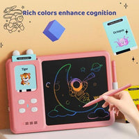 Talking flash card and writing tablet