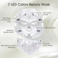 LED Face & Neck Mask - 7-Color Light Therapy for Anti-Aging, Acne & Skin Rejuvenation