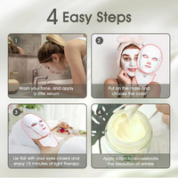 LED Face & Neck Mask - 7-Color Light Therapy for Anti-Aging, Acne & Skin Rejuvenation