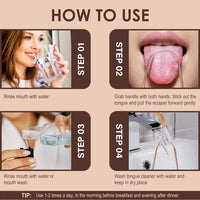 Tongue Scraper - Tongue Cleaner for Fresh Breath & Oral Hygiene
