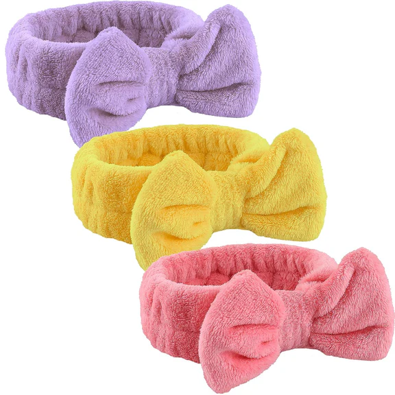 Headband - Soft Elastic Hairband for Face Wash, Makeup & Skincare