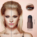 Eyebrow Stamp - Waterproof Brow Shaping Powder with 10 Stencils & Brushes