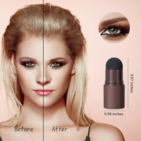 Eyebrow Stamp - Waterproof Brow Shaping Powder with 10 Stencils & Brushes