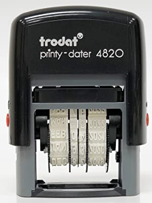 Trodat Printy 4820 Self-inking Black Date Stamp