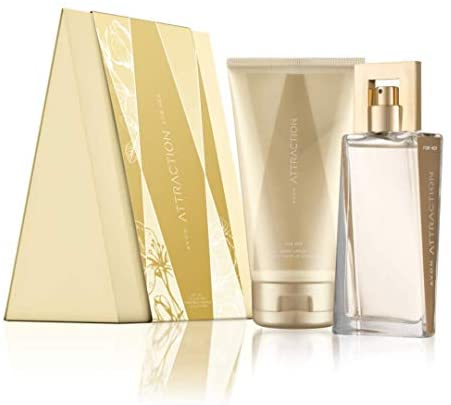Avon Attraction Gift Set with Cosmetic Bag - For Her