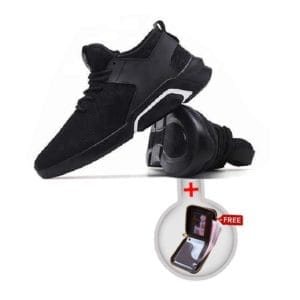 Low Top Lace Up Sneaker - Black