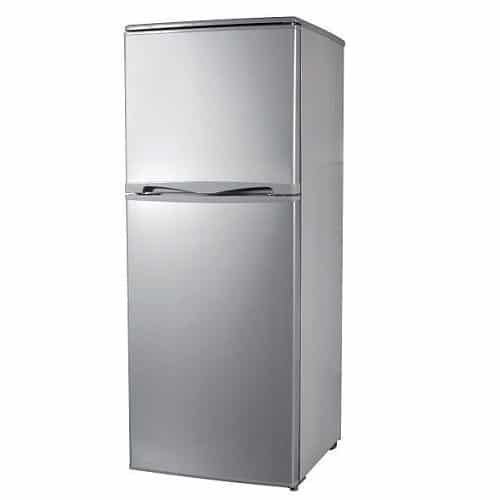 Delron DRF-115A Double Door Refrigerator – 115 Liter Silver