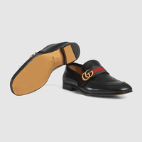 Gucci Men's Leather loafer with GG Web
