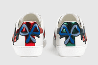 Gucci Ace Floral Embroidered Low-Top Sneakers