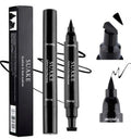 2-in-1 Eyeliner Stamp & Pen - Waterproof, Smudge-Proof Winged Eyeliner