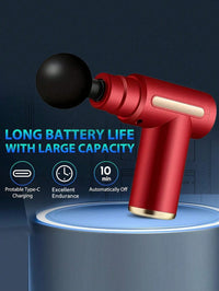 Hyundai Mini Percussion Massage Gun with Touch Screen