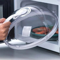 Microwave Food Splatter Cover with Handle – Splatter Guard Lid