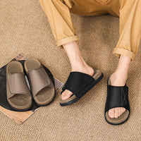 Men's Lightweight EVA Open-Toe Platform Slippers